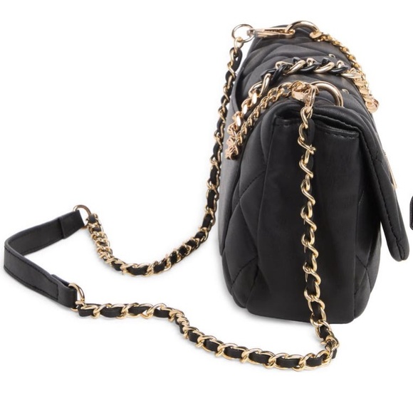 BADGLEY MISCHKA Crossbody W / Diamond quilted & studs on cover - Picture 7 of 8